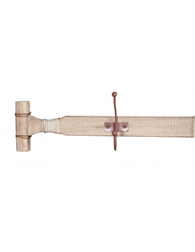 Parede pendurada na forma de madeira maciça L116,5XPR6,5XH15 cm Parede pendurada na forma de madeira maciça L116,5XPR6,5XH15 cm