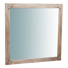 Specchio da parete in legno massello L90XPR3XH90 cm