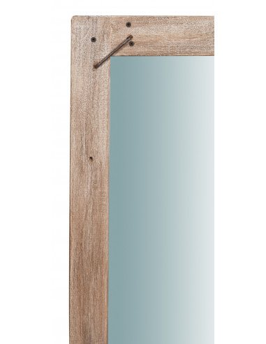 Specchio da parete in legno massello L90XPR3XH90 cm Specchio da parete in legno massello L90XPR3XH90 cm