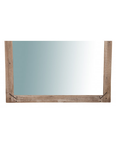 Specchio da parete in legno massello L90XPR3XH90 cm Specchio da parete in legno massello L90XPR3XH90 cm