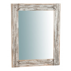 Specchio da parete in legno massello L47,5XPR2XH60 cm