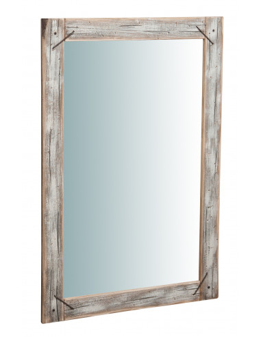 Specchio da parete in legno massello L60XPR3XH90 cm