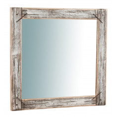 Specchio da parete in legno massello L60XPR2XH60 cm