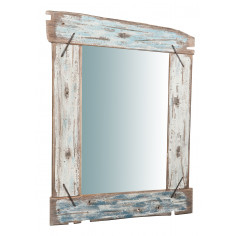 Specchio da parete in legno massello L65,5XPR3,5XH86 cm