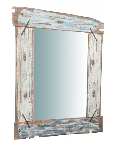 Specchio da parete in legno massello L65,5XPR3,5XH86 cm