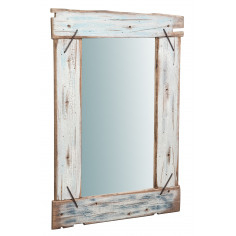 Specchio da parete in legno massello L60XPR3,5XH90 cm