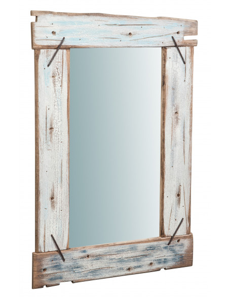 Specchio da parete in legno massello L60XPR3,5XH90 cm