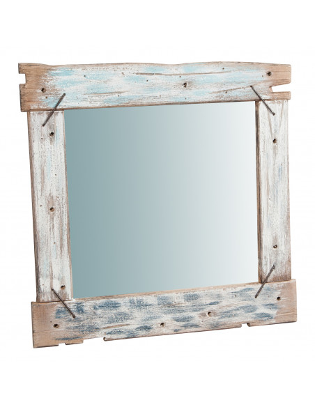 Specchio da parete in legno massello L60XPR3,5XH60 cm