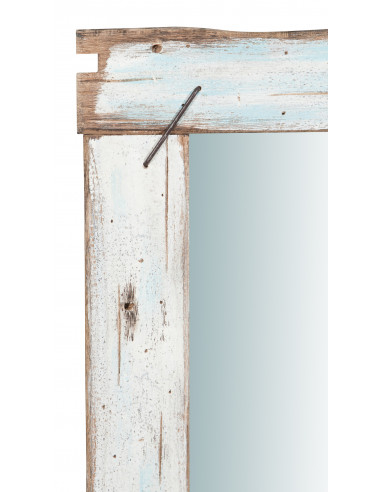 Specchio da parete in legno massello L90XPR3,5XH120 cm Specchio da parete in legno massello L90XPR3,5XH120 cm