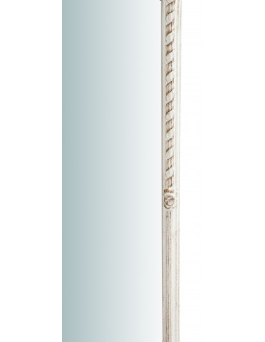Specchiera da parete verticale/orizzontale in legno finitura bianco anticato made in italy L34XPR4XH87 cm Specchiera da parete verticale/orizzontale in legno finitura bianco anticato made in italy L34XPR4XH87 cm