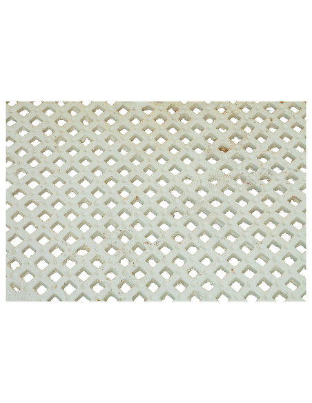 Banco Liberty em ferro fundido com acabamento branco antigo 130x50x82 cm