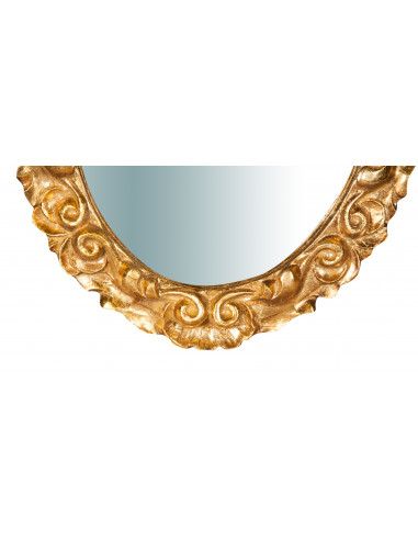 Specchiera da parete in legno finitura foglia oro anticato made in italy L25XPR2,5XH31 cm Specchiera da parete in legno finitura foglia oro anticato made in italy L25XPR2,5XH31 cm