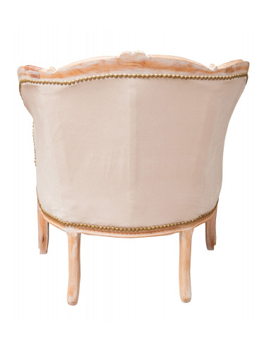 Poltrona stile francese Luigi XVI in legno massello di faggio L80XPR82XH94 cm Poltrona stile francese Luigi XVI in legno massello di faggio L80XPR82XH94 cm