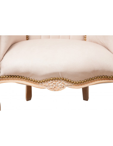 Poltrona Louis XVI em madeira maciça de faia L80XPR82XH94 cm Poltrona Louis XVI em madeira maciça de faia L80XPR82XH94 cm