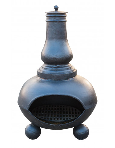 Stufa/braciere a cipolla in fusione di ghisa L85xPR75xH125 cm Stufa/braciere a cipolla in fusione di ghisa L85xPR75xH125 cm