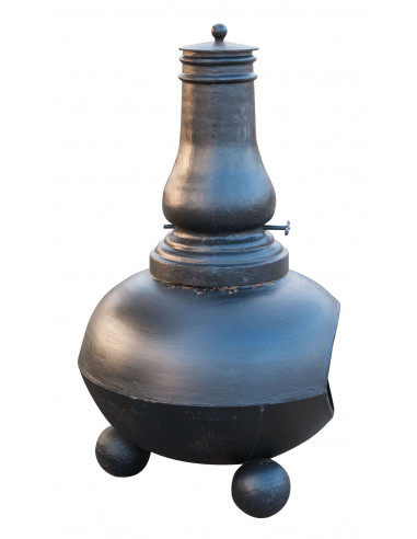 Stufa/braciere a cipolla in fusione di ghisa L85xPR75xH125 cm Stufa/braciere a cipolla in fusione di ghisa L85xPR75xH125 cm