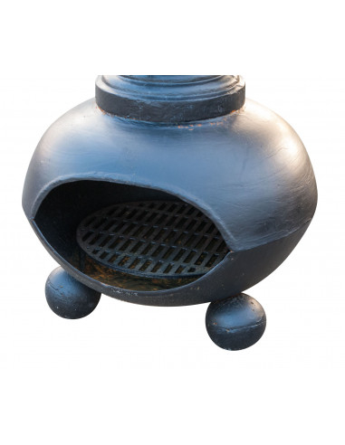 Stufa/braciere a cipolla in fusione di ghisa L85xPR75xH125 cm Stufa/braciere a cipolla in fusione di ghisa L85xPR75xH125 cm