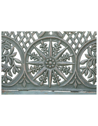 Banco Liberty em ferro fundido com acabamento verde antigo 110x55x90 cm Banco Liberty em ferro fundido com acabamento verde antigo 110x55x90 cm