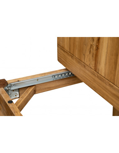 Tavolo Country allungabile in legno massello di tiglio finitura naturale 90x90x80 cm. Made in Italy Tavolo Country allungabile in legno massello di tiglio finitura naturale 90x90x80 cm. Made in Italy