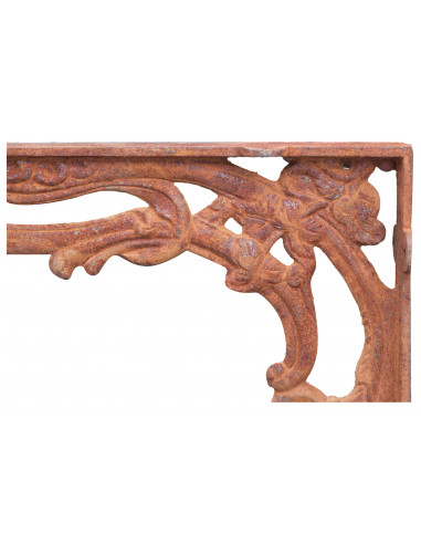 Mensola Vintage in ghisa finitura ruggine L23xPR4xH28 cm Mensola Vintage in ghisa finitura ruggine L23xPR4xH28 cm