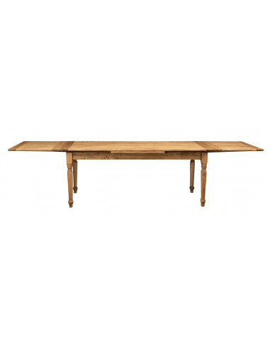 Mesa Country extensível em madeira maciça de tília, acabamento natural 200x90x80 cm. Feito na Itália Mesa Country extensível em madeira maciça de tília, acabamento natural 200x90x80 cm. Feito na Itália