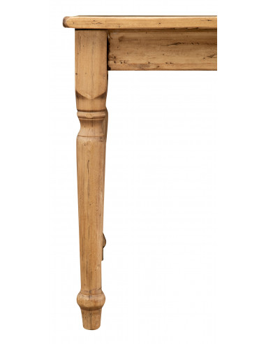 Table non extensible style rustique en bois massif finition de tilleulul et noyer L140xPR80xH80 cm Table non extensible style rustique en bois massif finition de tilleulul et noyer L140xPR80xH80 cm