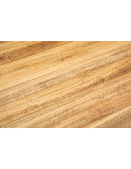 Tavolo Country allungabile in legno massello di tiglio finitura naturale 250x100x80 cm. Made in Italy