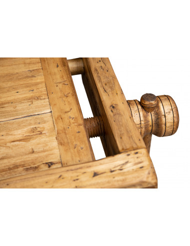 Country-style solid lime wood, natural finish W188xDP78xH92 cm sized workbench . Made in Italy Country-style solid lime wood, natural finish W188xDP78xH92 cm sized workbench . Made in Italy