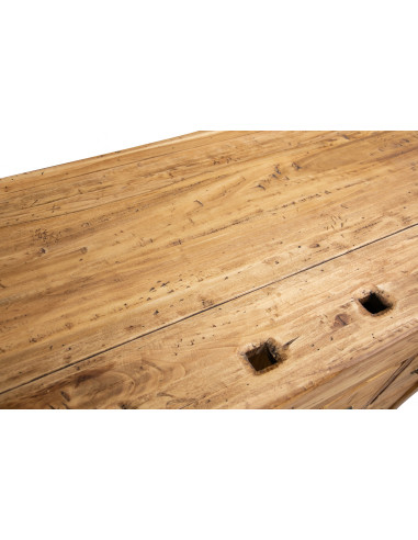 Campo Banco de trabalho em madeira de cal sólida acabamento natural 188x78x92 cm. Feito em Itália Campo Banco de trabalho em madeira de cal sólida acabamento natural 188x78x92 cm. Feito em Itália