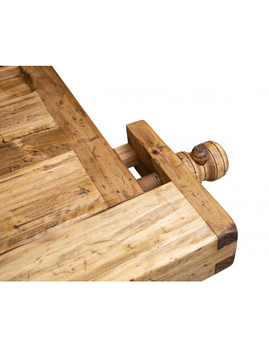 Banco da lavoro Country in legno massello di tiglio finitura naturale 198x88x90 cm. Made in Italy Banco da lavoro Country in legno massello di tiglio finitura naturale 198x88x90 cm. Made in Italy