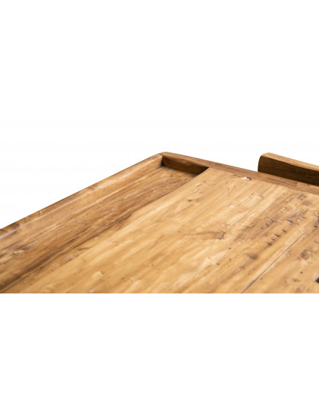 Country-style  solid lime wood natural finish W188xDP78xH92 cm sized workbench . Made in Italy