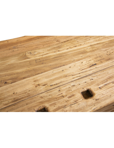País banco de trabalho em madeira maciça linden natural finish L130xPR73xH90 cm. Feito em Itália