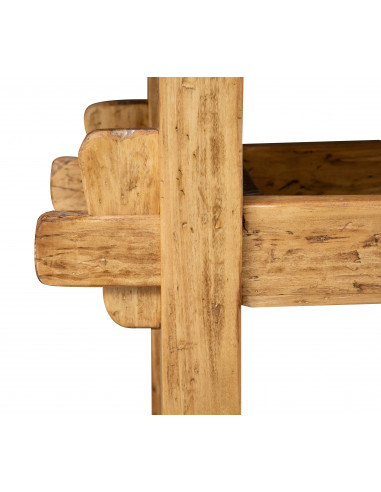 Banco da lavoro Country in legno massello di tiglio finitura naturale L130xPR73xH90 cm. Made in Italy Banco da lavoro Country in legno massello di tiglio finitura naturale L130xPR73xH90 cm. Made in Italy