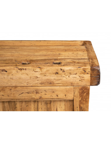 Country-style solid lime wood  natural finish W120xDP67xH90 cm sized workbench . Made in Italy Country-style solid lime wood  natural finish W120xDP67xH90 cm sized workbench . Made in Italy