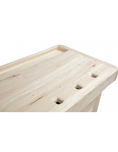 Banco da lavoro Country in legno massello di tiglio grezzo L120xPR67xH90 cm. Made in Italy Banco da lavoro Country in legno massello di tiglio grezzo L120xPR67xH90 cm. Made in Italy