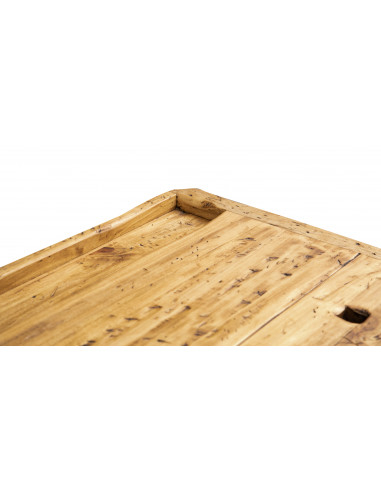 Etabli rustique style en bois massif de tilleul finition naturelle L120xPR67xH90 cm Etabli rustique style en bois massif de tilleul finition naturelle L120xPR67xH90 cm