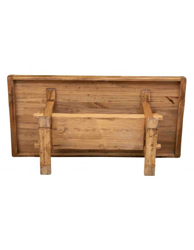 Banco da lavoro country in legno massello di tiglio finitura naturale L200XPR100XH80 cm. Made in Italy Banco da lavoro country in legno massello di tiglio finitura naturale L200XPR100XH80 cm. Made in Italy