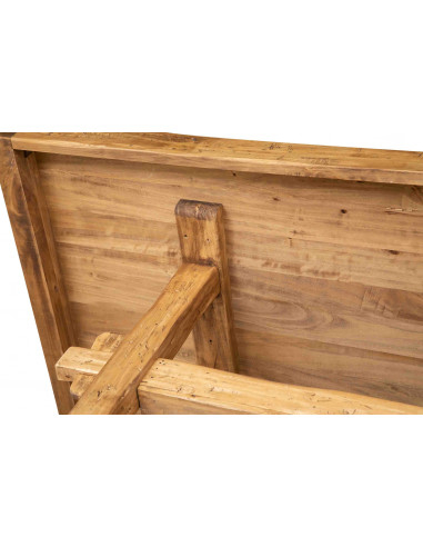 Banco da lavoro country in legno massello di tiglio finitura naturale L200XPR100XH80 cm. Made in Italy Banco da lavoro country in legno massello di tiglio finitura naturale L200XPR100XH80 cm. Made in Italy