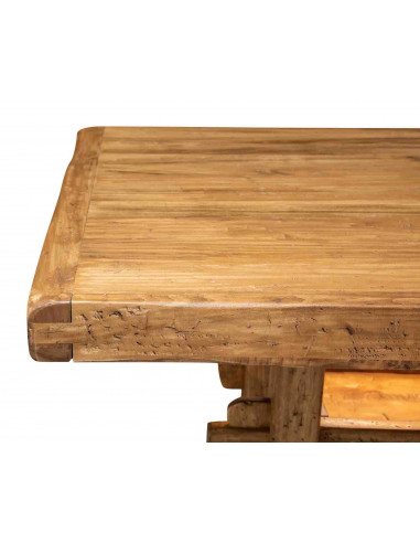 Paillasse  en bois massif de tilleul finition naturelle L250XPR100XH80 cm. Made in Italy Paillasse  en bois massif de tilleul finition naturelle L250XPR100XH80 cm. Made in Italy