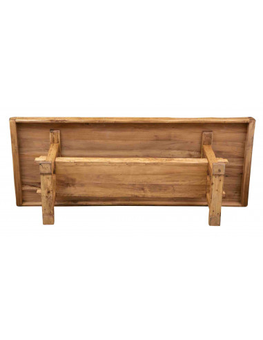 Banco de trabajo estilo Country  de madera maciza de tilo , acabado con efecto  natural L250XPR100XH80 cm. Made in Italy  Banco de trabajo estilo Country  de madera maciza de tilo , acabado con efecto  natural L250XPR100XH80 cm. Made in Italy