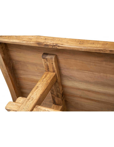 Banco da lavoro country in legno massello di tiglio finitura naturale L250XPR100XH80 cm. Made in Italy Banco da lavoro country in legno massello di tiglio finitura naturale L250XPR100XH80 cm. Made in Italy