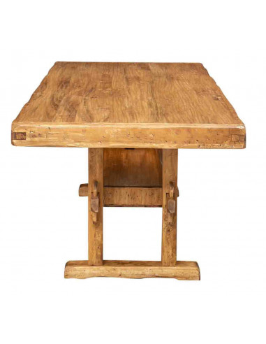 Paillasse  en bois massif de tilleul finition naturelle L250XPR100XH80 cm. Made in Italy Paillasse  en bois massif de tilleul finition naturelle L250XPR100XH80 cm. Made in Italy