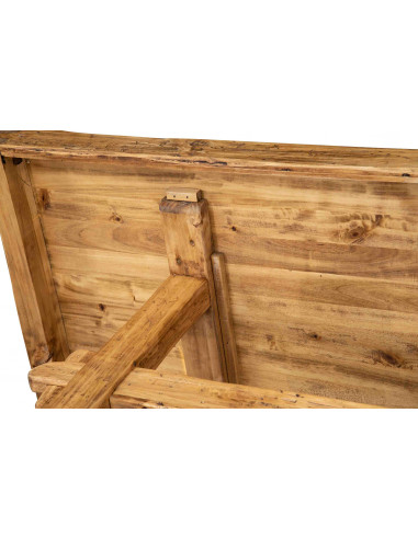 W300XDP100XH80 cm sized solid limewood natural finish Country-style workbench  Made in Italy W300XDP100XH80 cm sized solid limewood natural finish Country-style workbench  Made in Italy