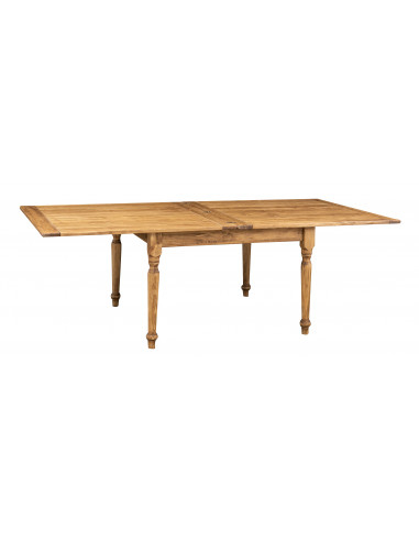 Mesa dobrável extensível country em madeira maciça de tília, acabamento natural 120x120x80 cm. Feito na Itália Mesa dobrável extensível country em madeira maciça de tília, acabamento natural 120x120x80 cm. Feito na Itália