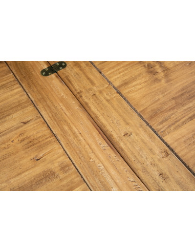 Country-style solid lime wood natural finish  W120xDP120xH80 cm sized extensible table. Made in Italy Country-style solid lime wood natural finish  W120xDP120xH80 cm sized extensible table. Made in Italy