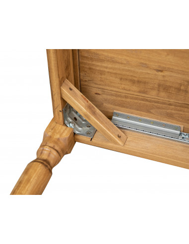 Tavolo allungabile a libro Country in legno massello di tiglio finitura naturale 120x120x80 cm. Made in Italy Tavolo allungabile a libro Country in legno massello di tiglio finitura naturale 120x120x80 cm. Made in Italy