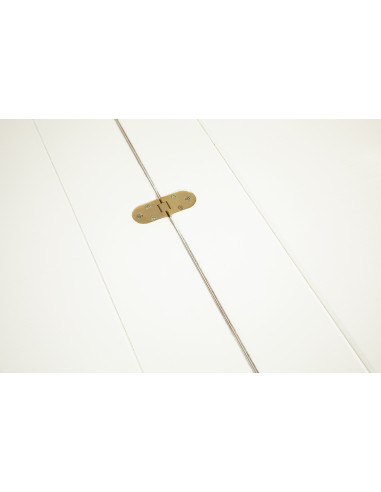 Tavolo allungabile Country in legno massello di tiglio finitura bianca anticata 90x90x80 cm. Made in Italy Tavolo allungabile Country in legno massello di tiglio finitura bianca anticata 90x90x80 cm. Made in Italy