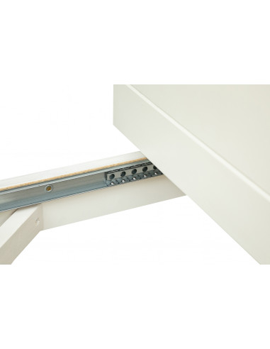 Tavolo allungabile Country in legno massello di tiglio finitura bianca anticata 90x90x80 cm. Made in Italy Tavolo allungabile Country in legno massello di tiglio finitura bianca anticata 90x90x80 cm. Made in Italy