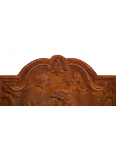 Cast iron made natural rust finish  W102xDP2xH75 cm sized fireback Cast iron made natural rust finish  W102xDP2xH75 cm sized fireback