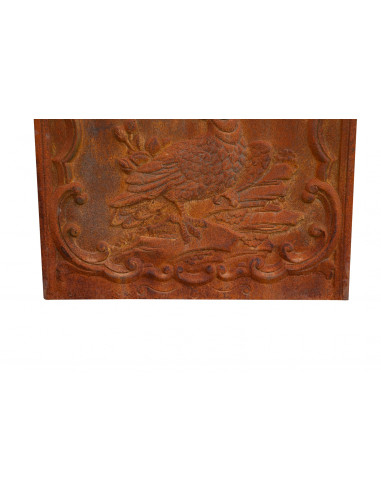 Cast iron made natural rust finish  W102xDP2xH75 cm sized fireback Cast iron made natural rust finish  W102xDP2xH75 cm sized fireback